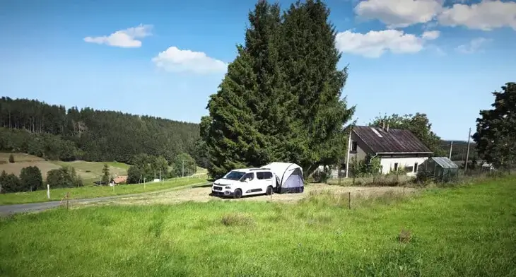 Privater Wohnmobil-Stellplatz beim Naturcamping im Vogtland